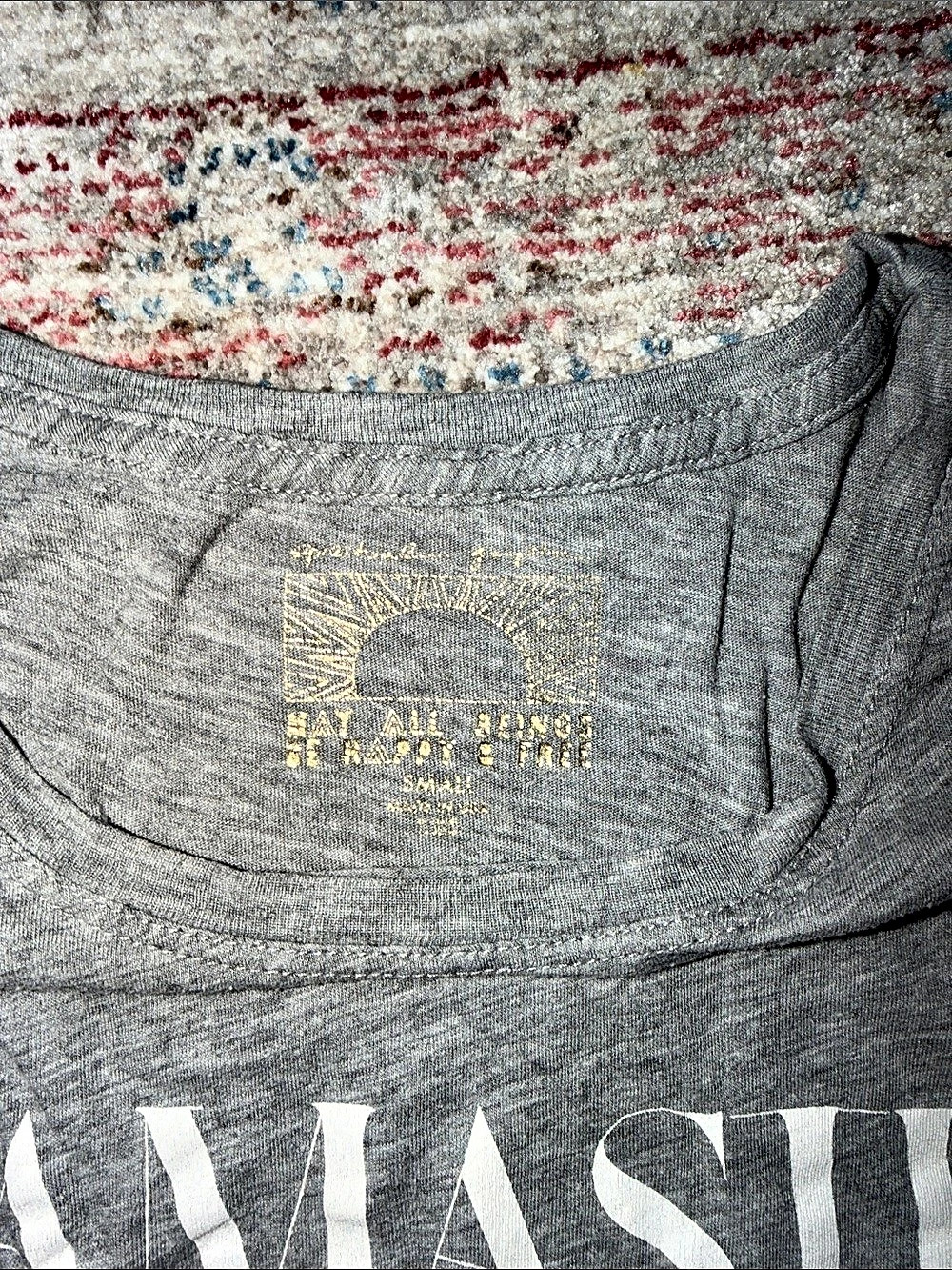 Spiritual Gangster Namaste Gray Muscle Tank Size Small - Picture 3 of 7